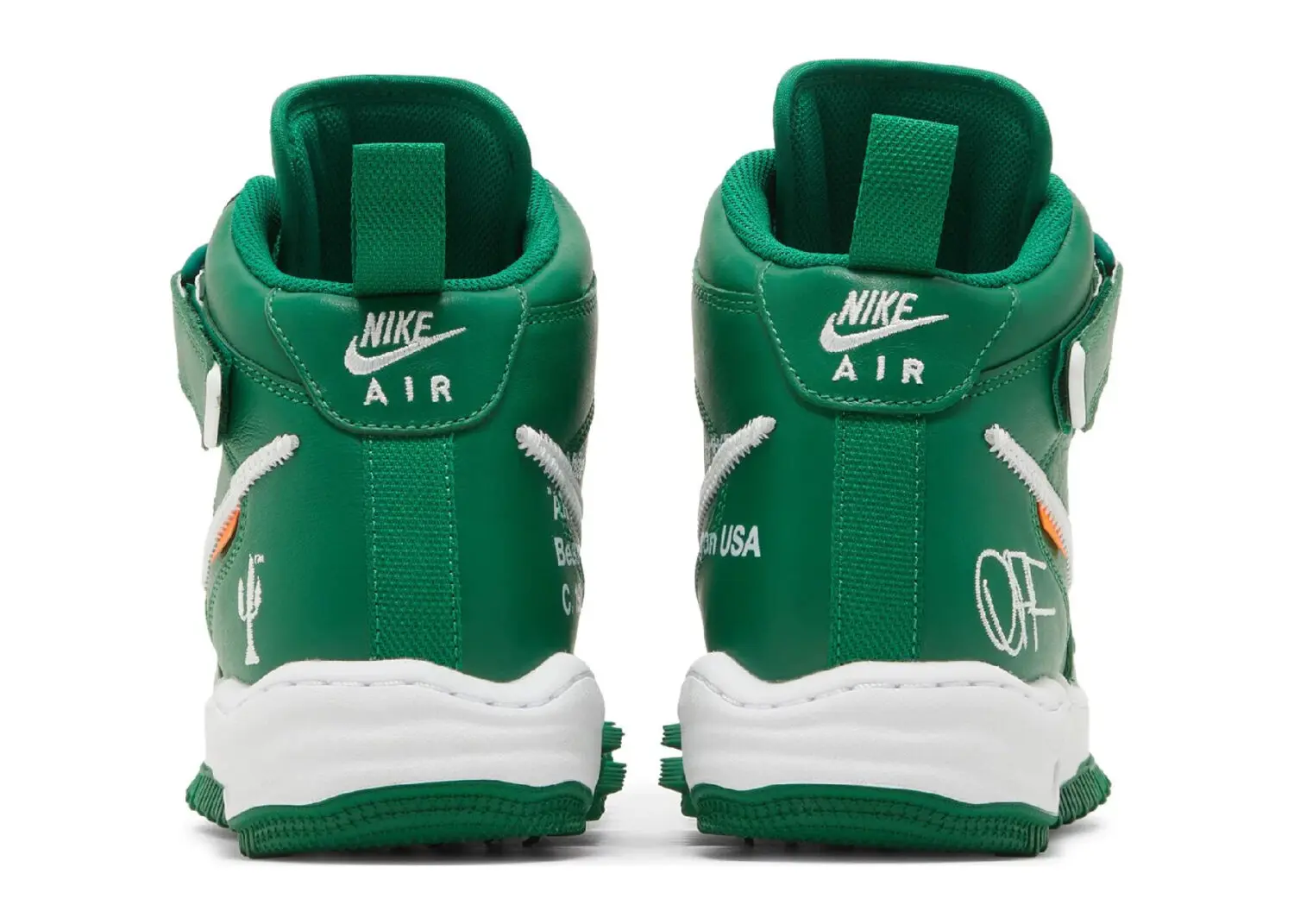nike air force 1 mid off white pine green3