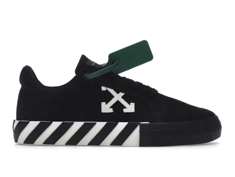 off white vulc low canvas black white black ss22