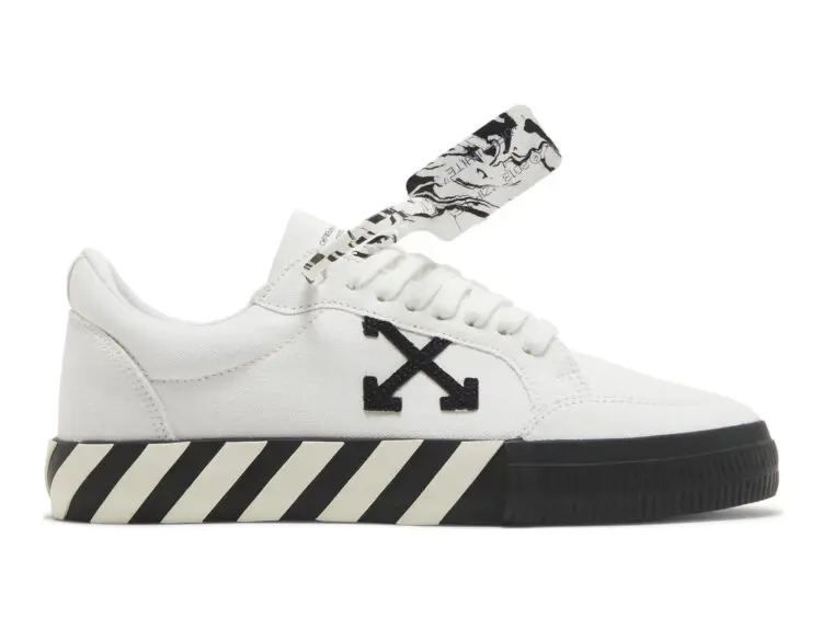 off white vulc low canvas white black