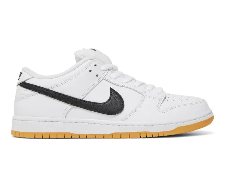 nike sb dunk low pro white gum