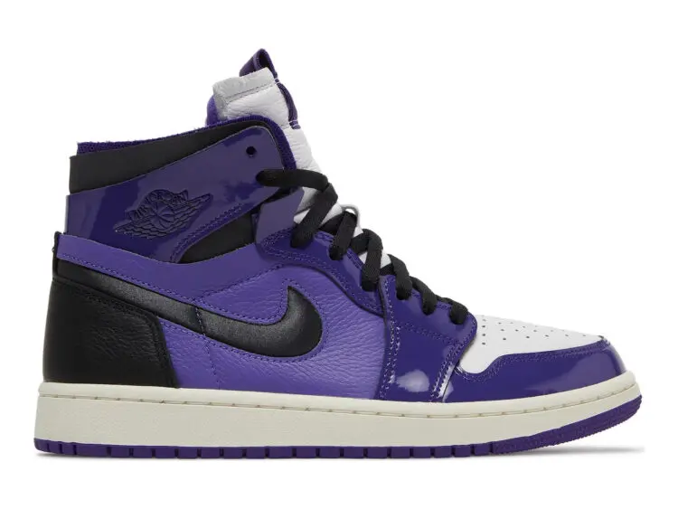 nike air jordan 1 high zoom air cmft purple patent (w)