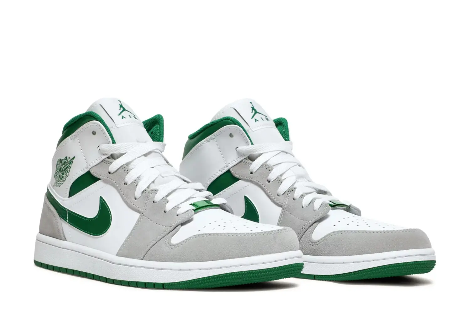 nike air jordan 1 mid se grey green5