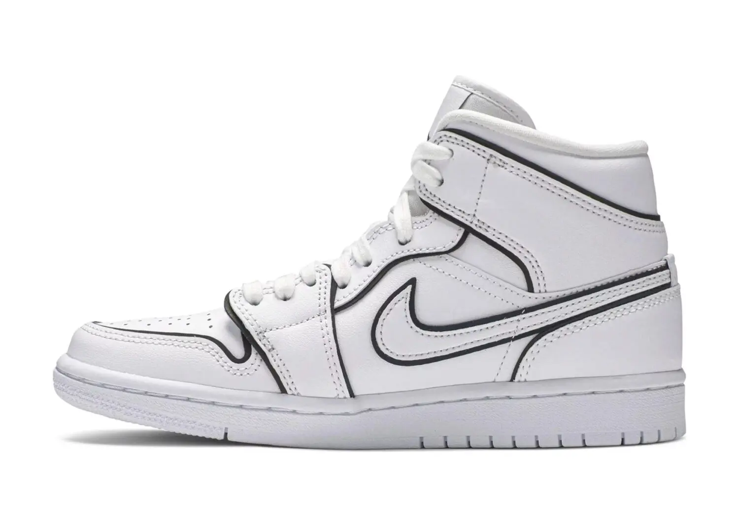 nike air jordan 1 mid iridescent reflective white (w)2