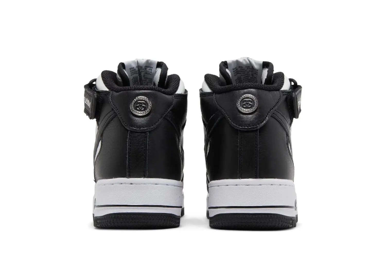 nike air force 1 mid stussy light bone black3