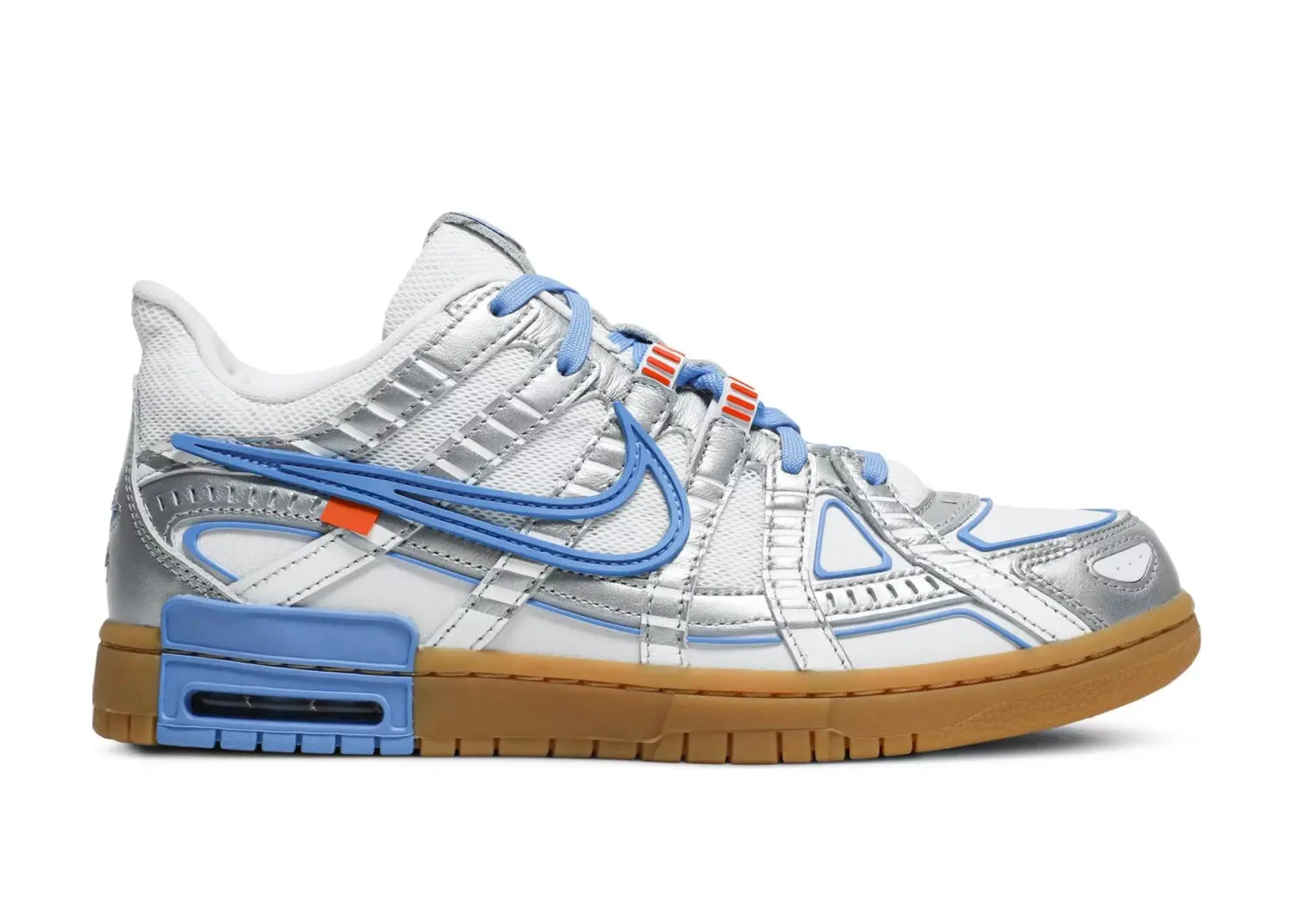 nike air rubber dunk off white unc