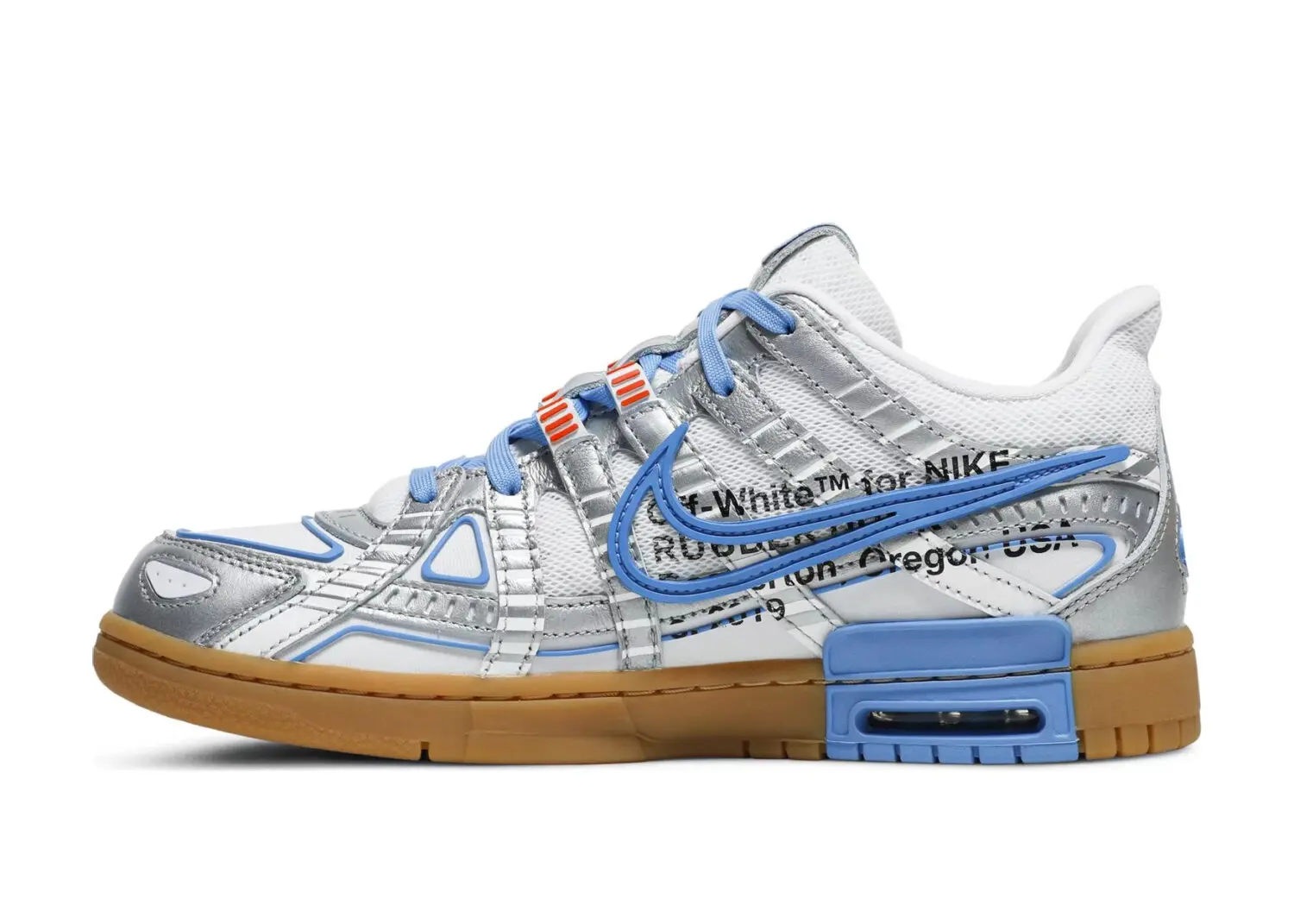 nike air rubber dunk off white unc2