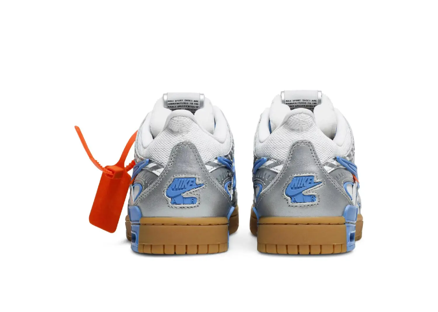nike air rubber dunk off white unc3