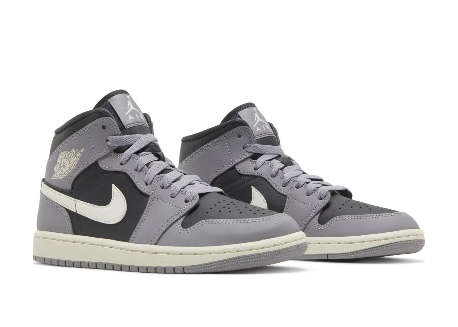 nike air jordan 1 mid cement grey (w)5