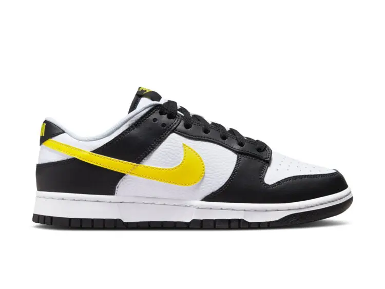nike dunk low black opti yellow
