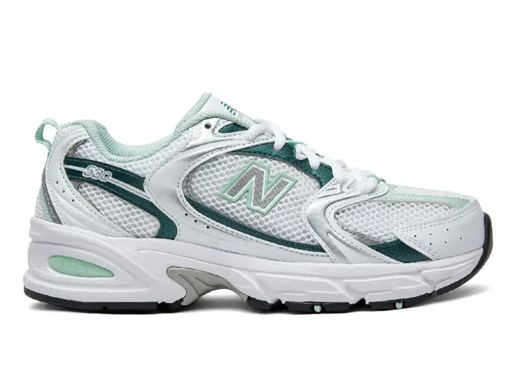 new balance 530 white mint