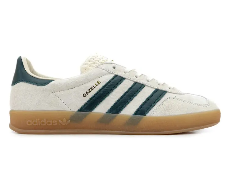adidas gazelle indoor cream white collegiate green gum