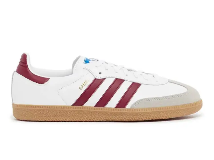 adidas samba og white burgundy gum