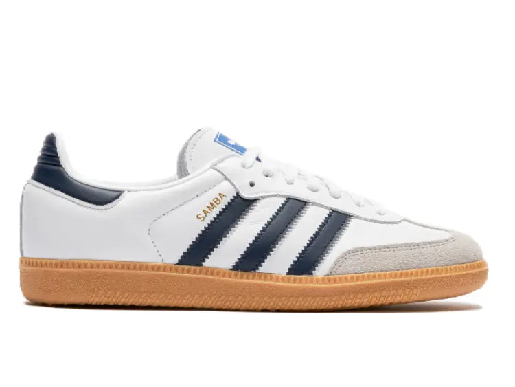 adidas samba og white night indigo gum
