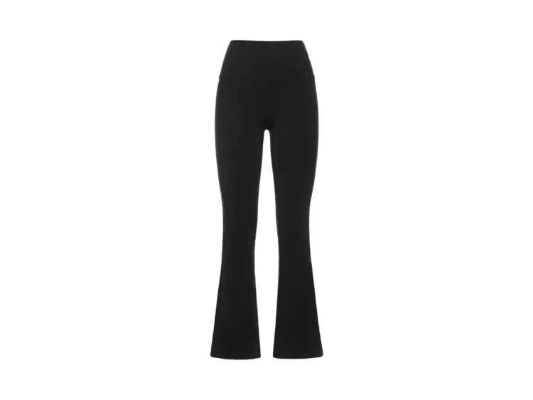 alo yoga airbrush high waist bootcut legging black