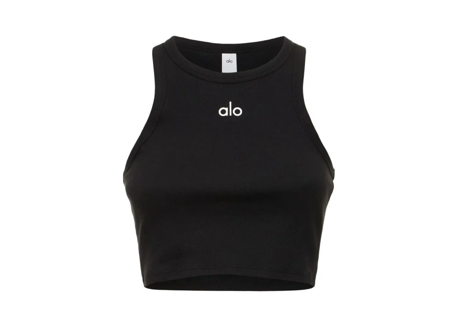 alo yoga aspire tank black white