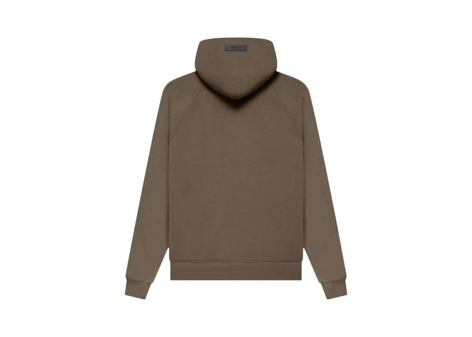 fear of god essentials hoodie wood 2