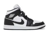 nike air jordan 1 mid split black white (w)