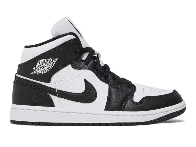 nike air jordan 1 mid split black white (w)