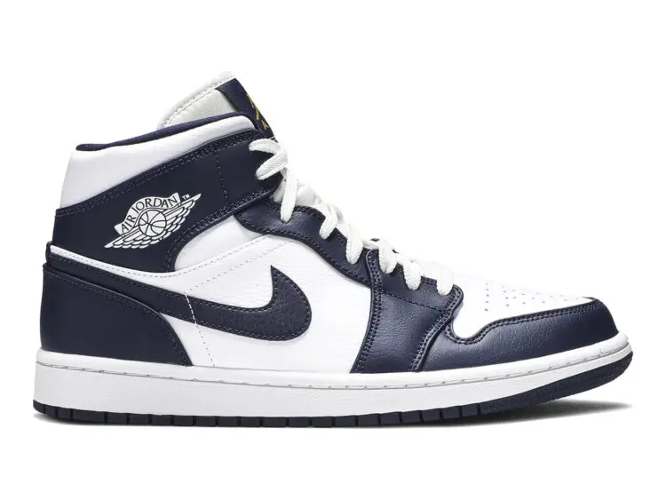 nike air jordan 1 mid white metallic gold obsidian