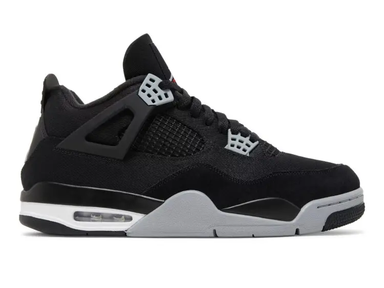 nike air jordan 4 retro se black canvas