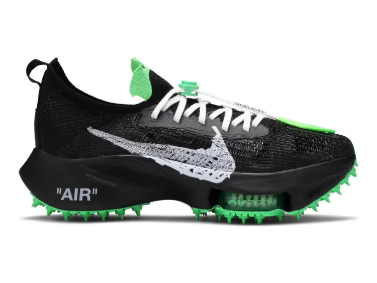 nike air zoom tempo next flyknit off white black scream green