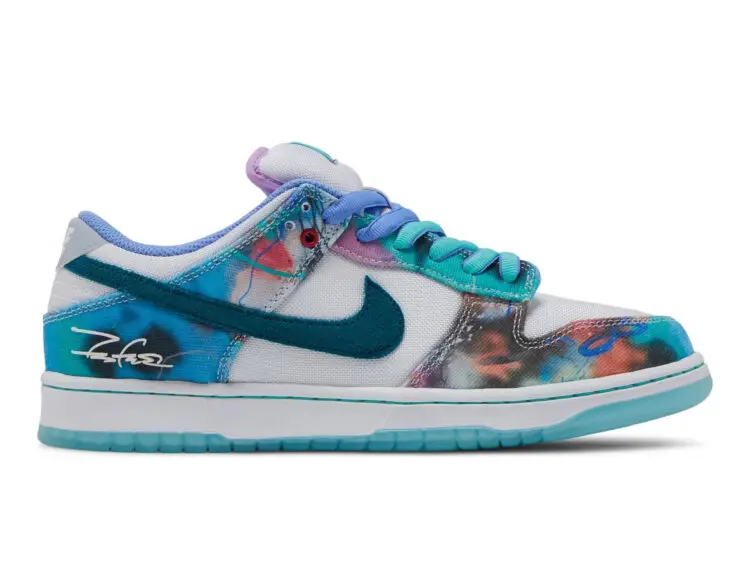 nike sb dunk low futura laboratories bleached aqua