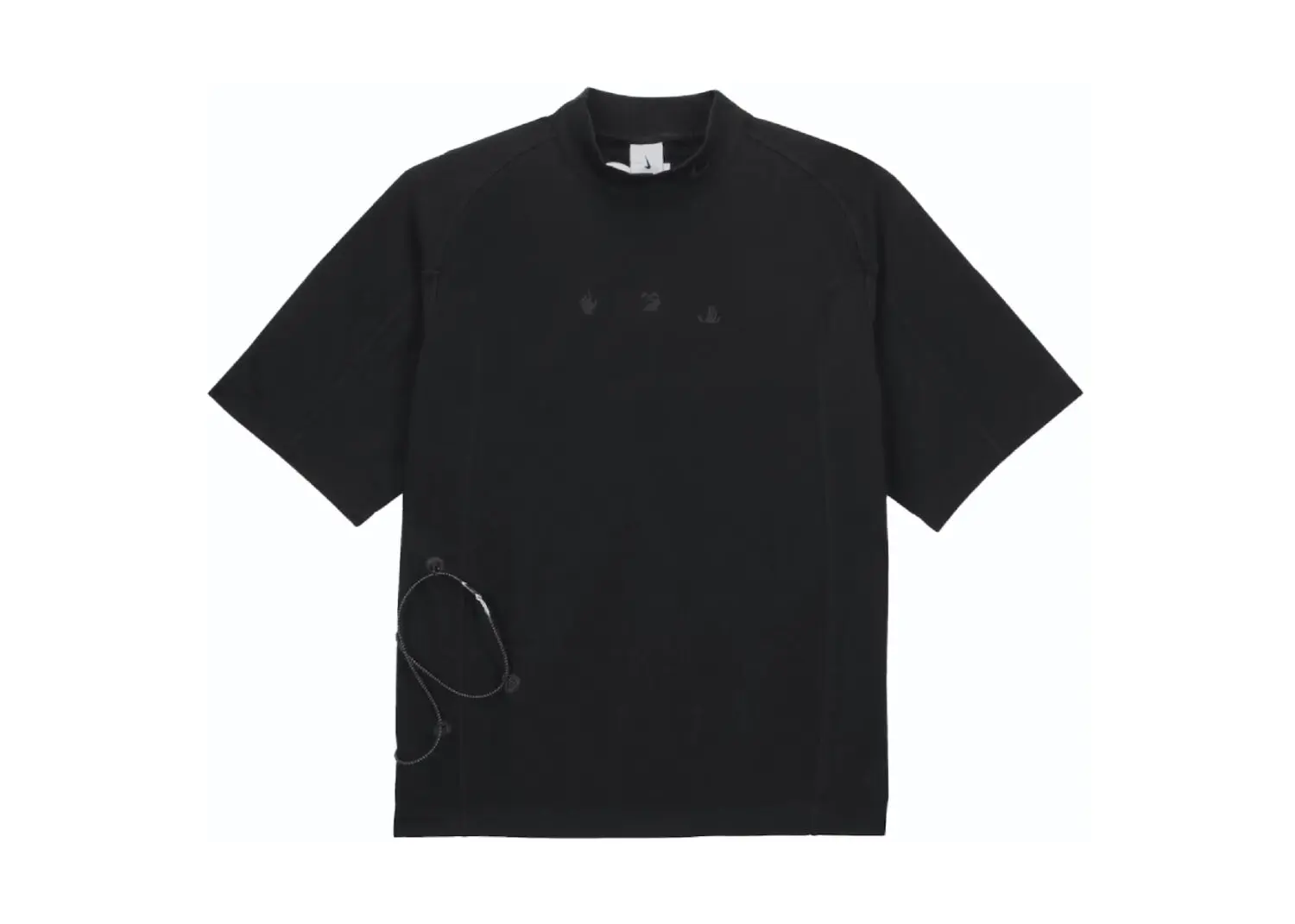 nike x off white short sleeve top black