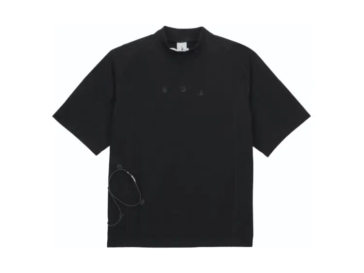 nike x off white short sleeve top black
