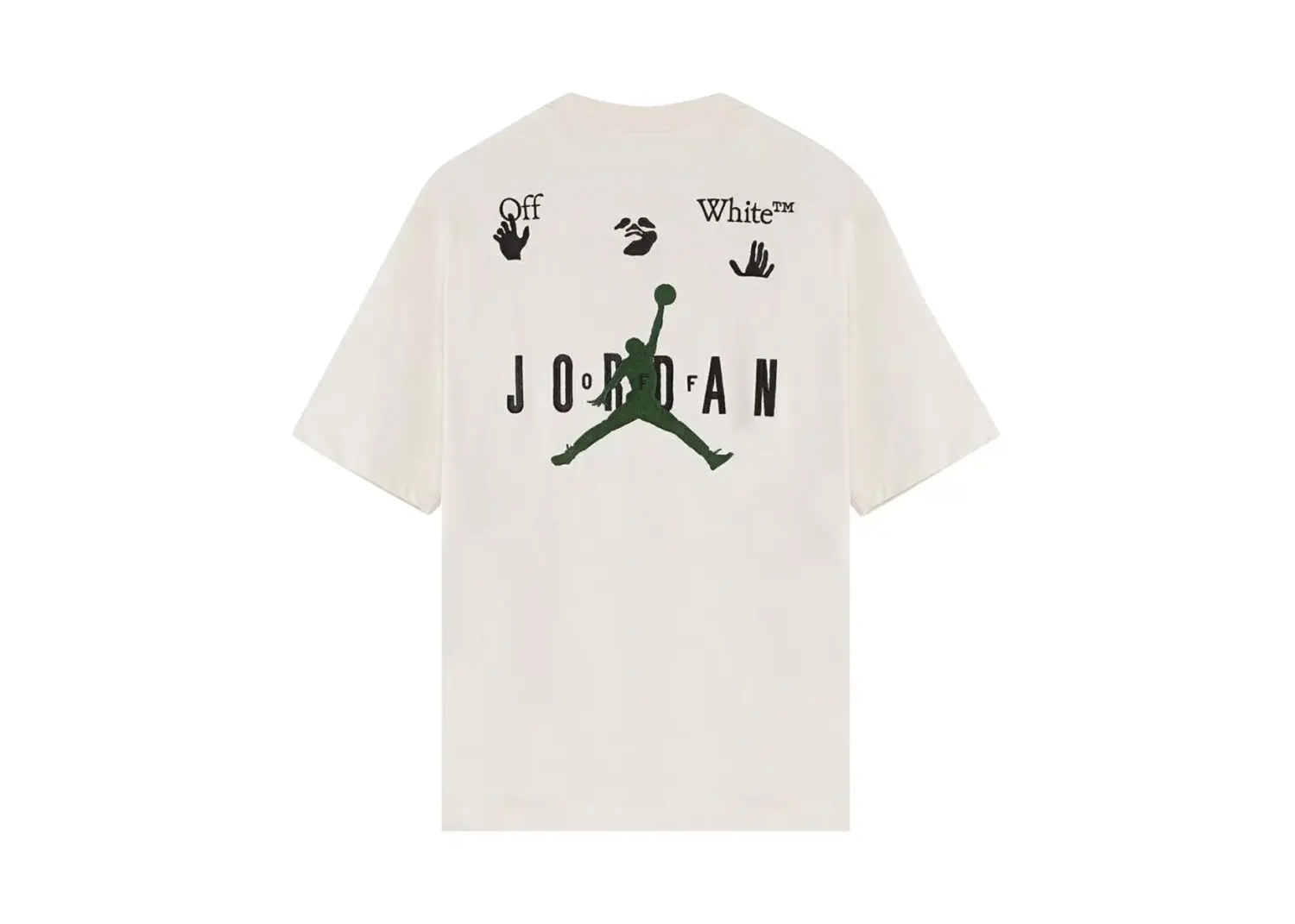 off white x jordan t shirt white