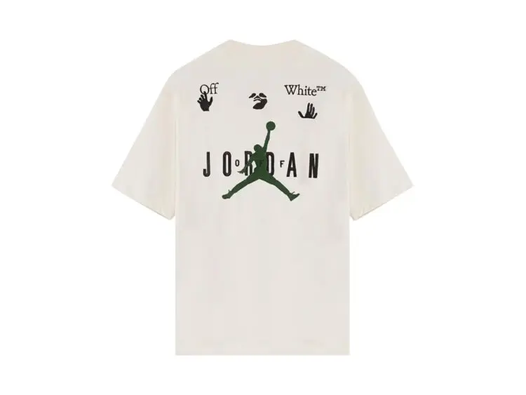 off white x jordan t shirt white