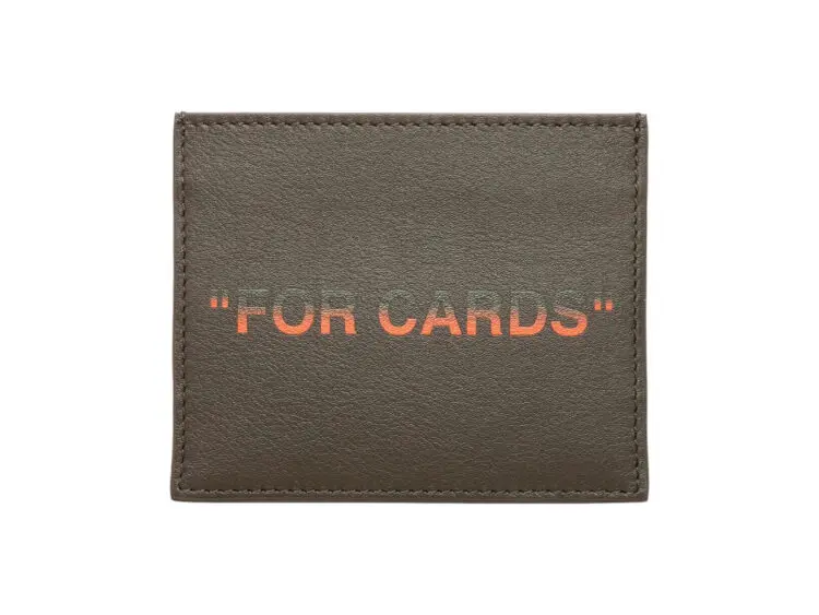 off white quote card case military orange 2