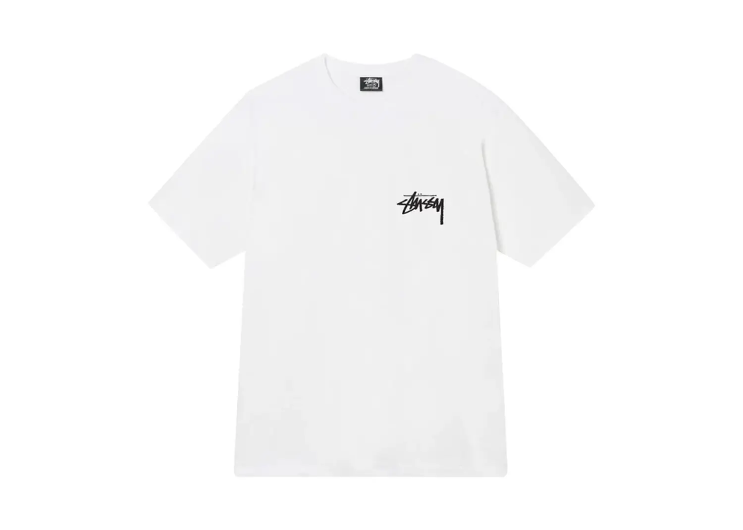 stüssy fuzzy dice tee white