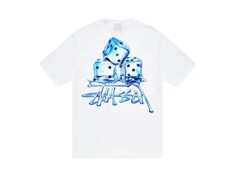 stüssy melted tee white 2