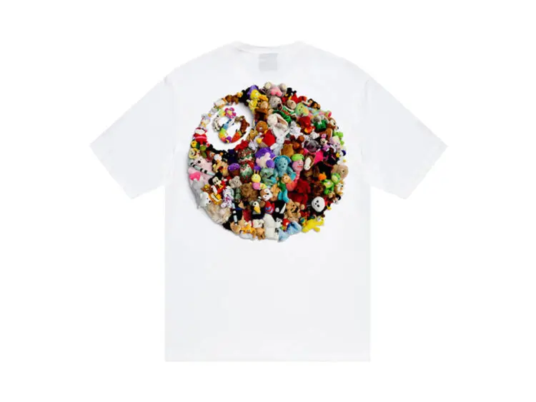stüssy plush tee white 2