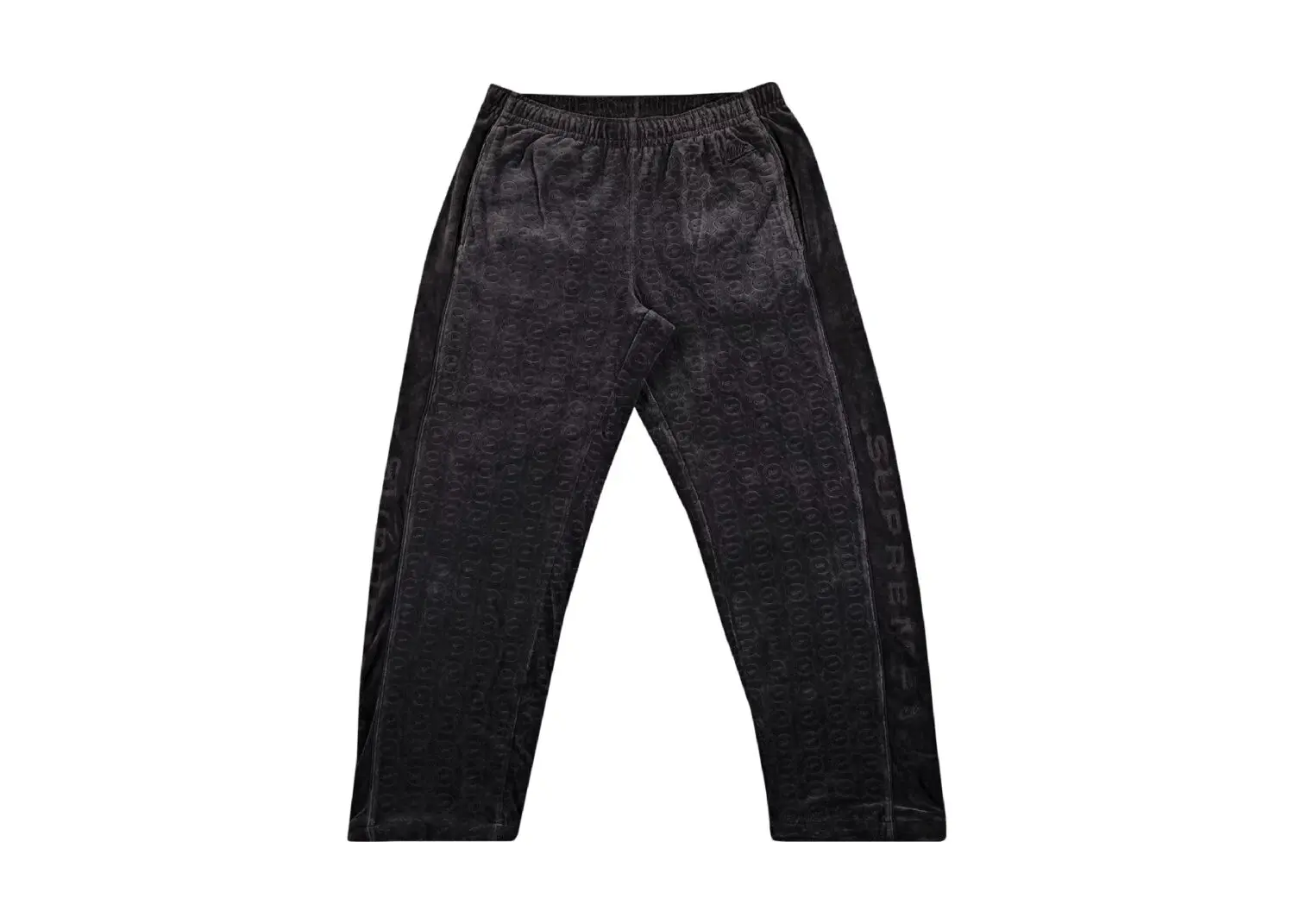 supreme nike velour track pant black