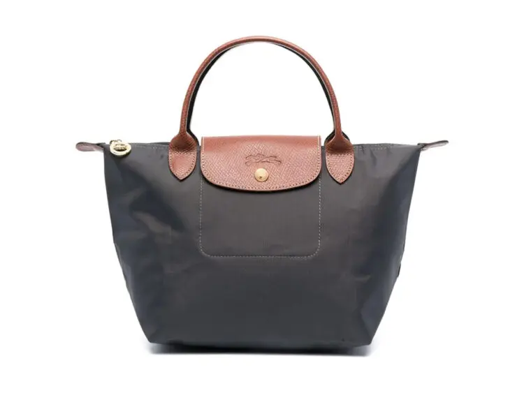 longchamp le pliage original small handbag gray