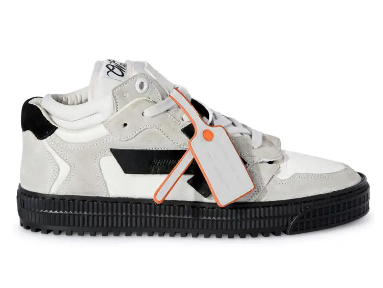 off white floating arrow logo appliqué light grey