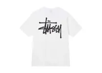 stüssy basic tee white