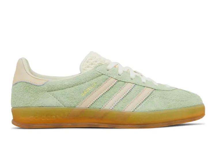 adidas gazelle indoor semi green spark (w)