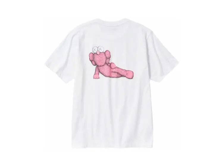 kaws x uniqlo ut short sleeve graphic t shirt white