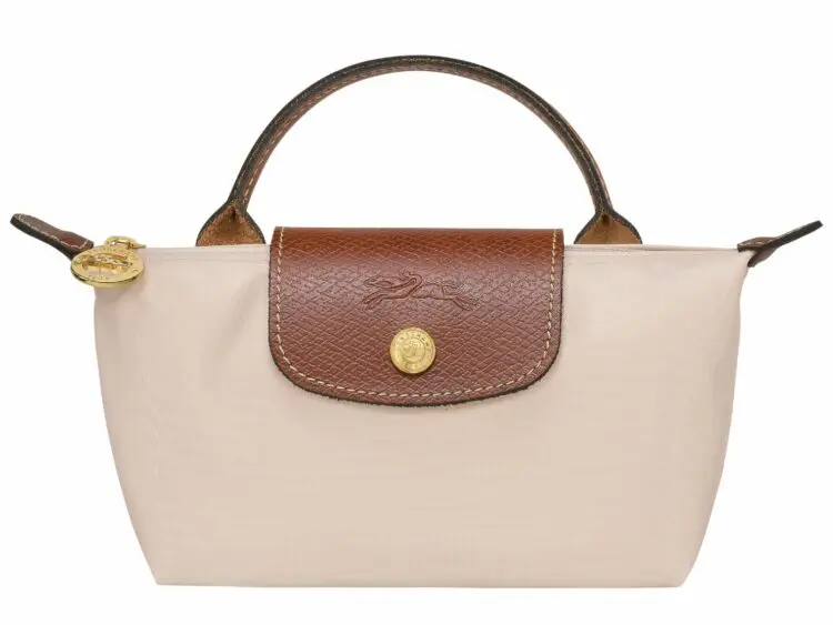 longchamp le pliage original pouch with handle paper