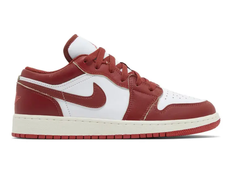 nike air jordan 1 low se dune red (gs)