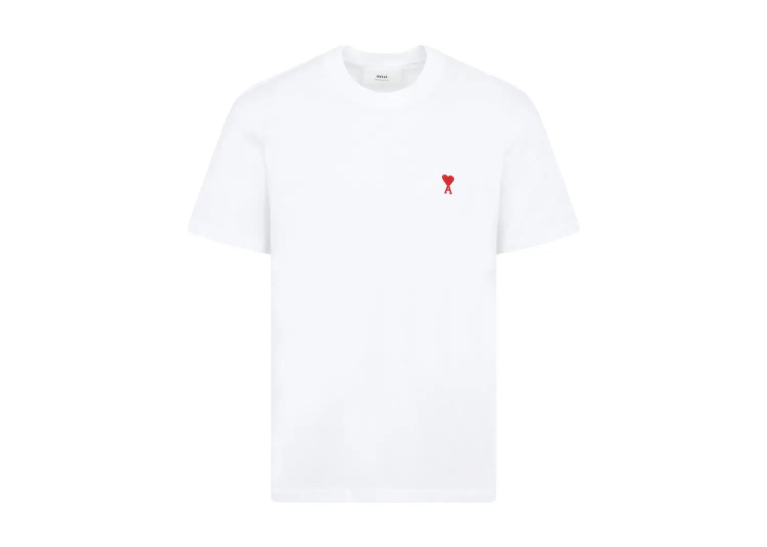 ami paris ami de coeur classic fit t shirt white:red