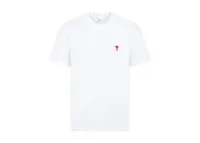 ami paris ami de coeur classic fit t shirt white:red