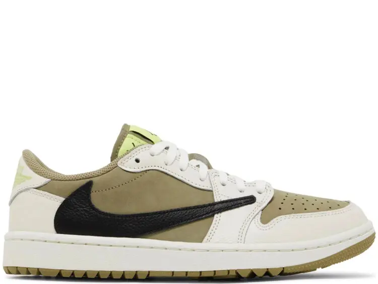 nike air jordan 1 retro low golf travis scott neutral olive