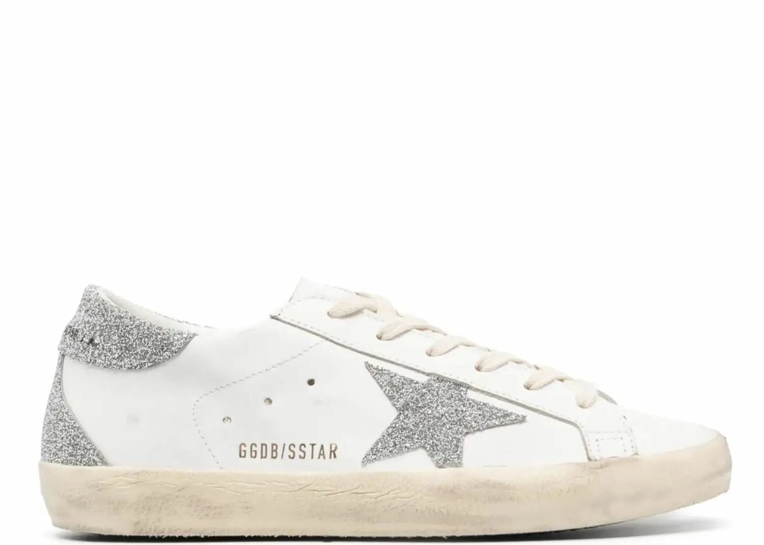 golden goose super star silver swarovski crystal star (w)
