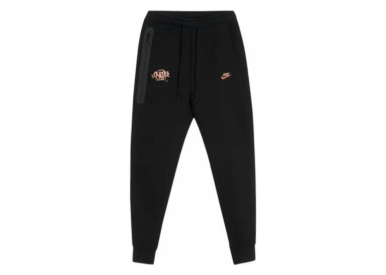 nike sportswear tech fleece x central cee syna world joggers black