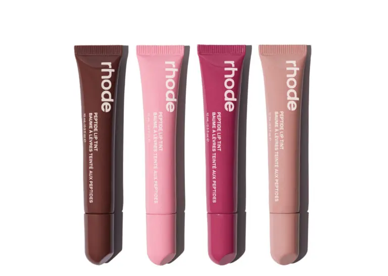 rhode peptide lip tint all four shades together