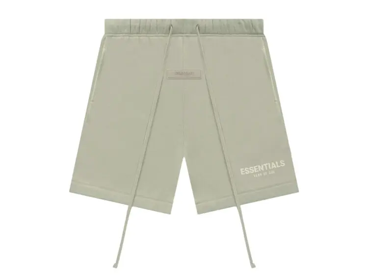 fear of god essentials shorts seafoam