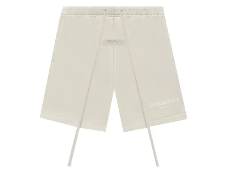 fear of god essentials shorts wheat